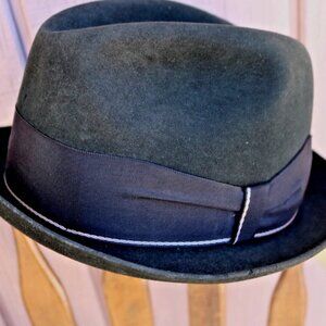 Stevens XXX Beaver Fedora Hat 7 1/8, Wool Fedora